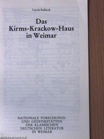 Das Kirms-Krackow-Haus in Weimar