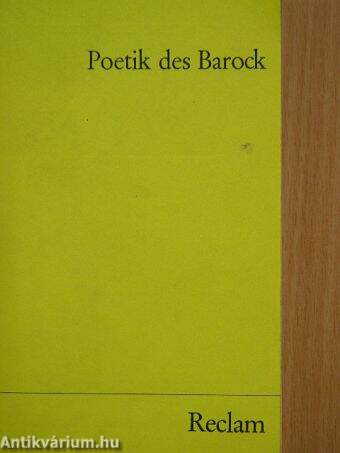 Poetik des Barock