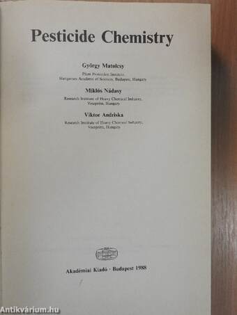 Pesticide Chemistry