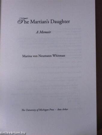 The Martian's daughter (dedikált példány)