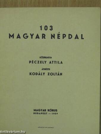 103 magyar népdal