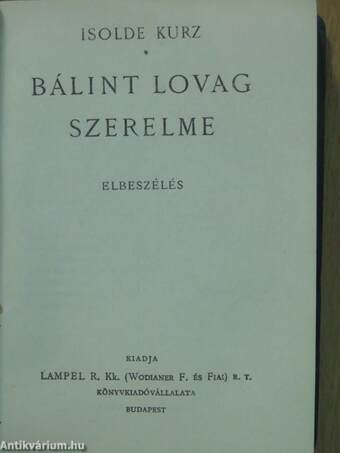 A szimuláns/A hadipilóta/Őfensége/Művészek feleségei/Bálint lovag szerelme/Az óriás/Egy fiu szenvedése/Trant, a psychologus detektiv/A zarándok-út