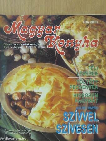 Magyar Konyha 1993. (nem teljes évfolyam)