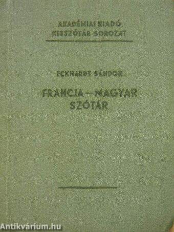 Francia-magyar szótár