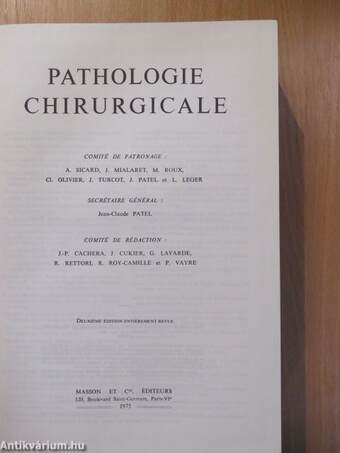 Pathologie Chirurgicale