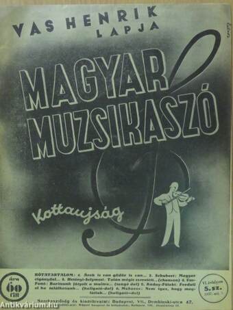 Magyar muzsikaszó 1937. máj. 1.