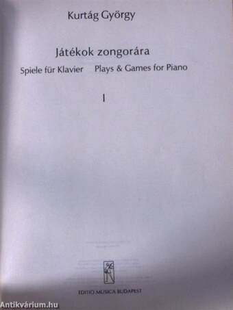 Játékok zongorára I.