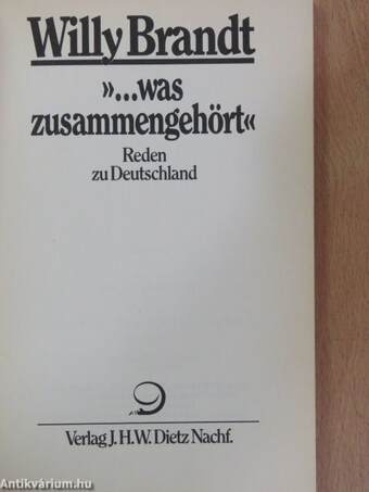 »...was zusammengehört«