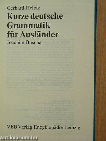 Kurze deutsche Grammatik für Ausländer