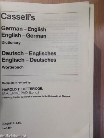 Cassell's German Dictionary