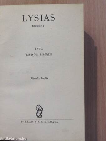 Lysias (aláírt példány)