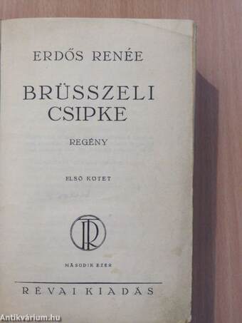 Brüsszeli csipke I-II. (aláírt példány)