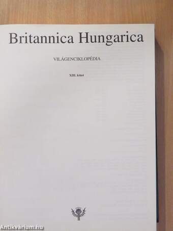 Britannica Hungarica Világenciklopédia 13.