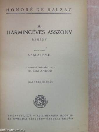 A harmincéves asszony