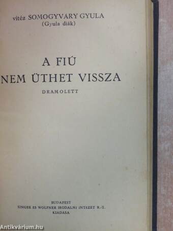 Idők sodrában/Utolsó szárnycsapás/A virágember/A fiú nem üthet vissza/Éjfél után