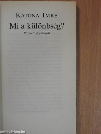 Mi a különbség?