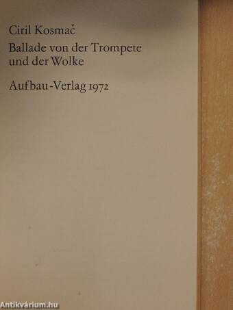 Ballade von der Trompete und der Wolke