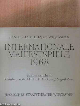 Internationale Maifestspiele 1968