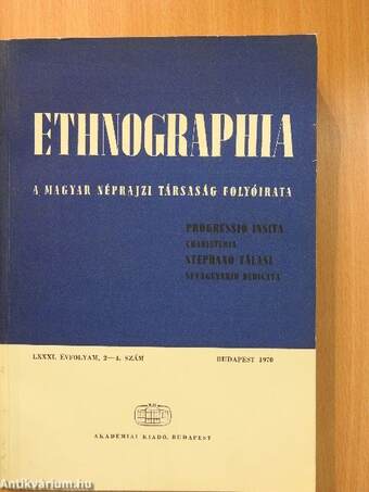 Ethnographia 1970/2-4.