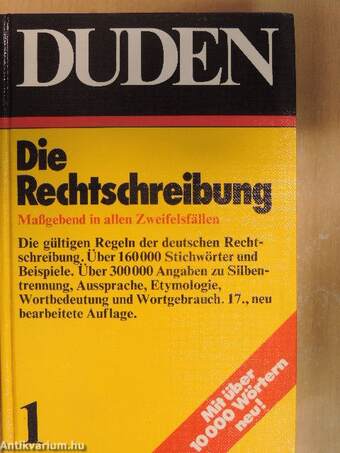 Duden 1 - Die Rechtschreibung