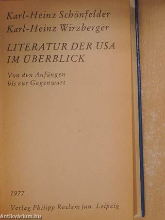 Literatur der USA im Überblick