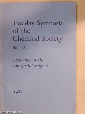 Faraday Symposia of the Chemical Society 16/1981.