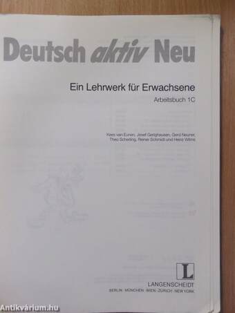 Deutsch aktiv Neu 1C - Arbeitsbuch