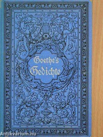 Goethe's Gedichte 1-2. (gótbetűs)