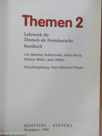 Themen 2 - Kursbuch/Arbeitsbuch