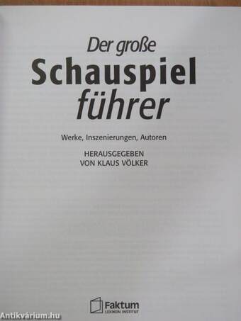 Der große Schauspielführer