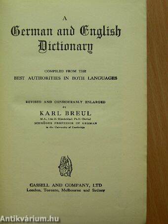 Cassell's German Dictionary