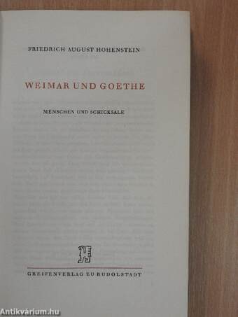 Weimar und Goethe