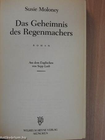 Das Geheimnis des Regenmachers