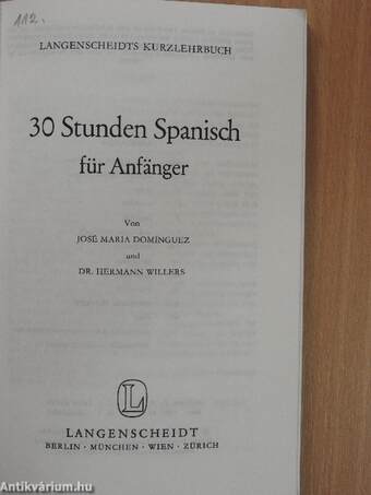 30 Stunden Spanisch für Anfänger