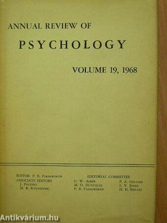 Annual Review of Psychology 19.