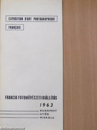 Francia Fotoművészeti Kiállítás 1963