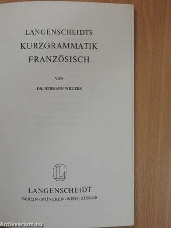 Langenscheidts Kurzgrammatik - Französisch