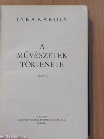 A művészetek története II.