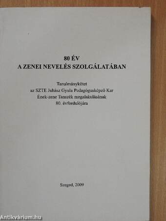 80 év a zenei nevelés szolgálatában