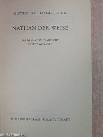 Nathan der Weise