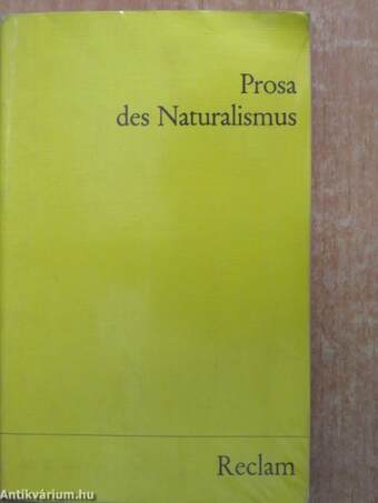 Prosa des Naturalismus