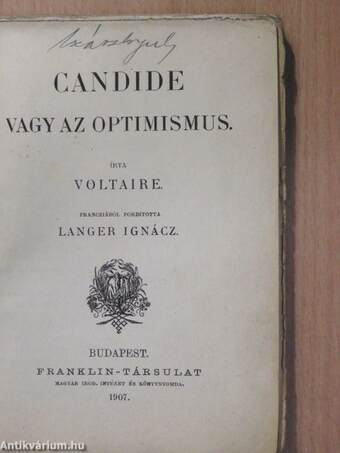 Candide vagy az optimismus