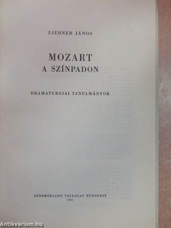 Mozart a színpadon