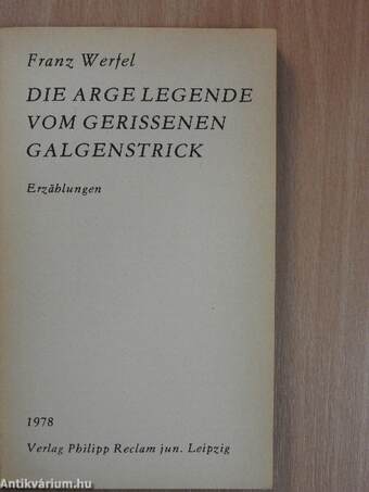 Die Arge Legende vom Gerissenen Galgenstrick