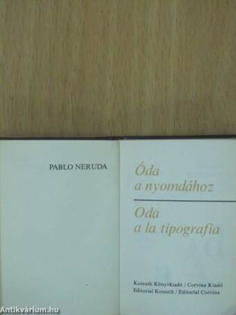 Óda a nyomdához (minikönyv) (számozott)/Óda a nyomdához (minikönyv) (számozott)