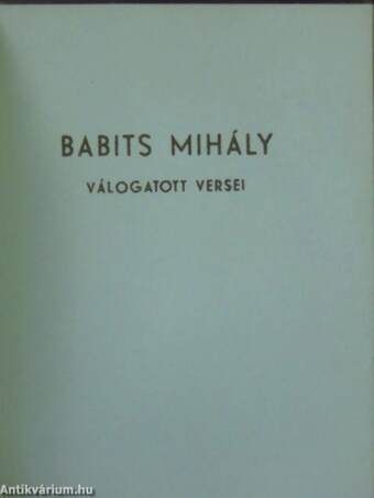 Babits Mihály válogatott versei (minikönyv) (számozott)