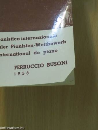 X. Concorso pianistico internazionale/X. Internationaler Pianisten-Wettbewerb/X. Concours international de piano