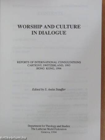 Worship and Culture in Dialogue