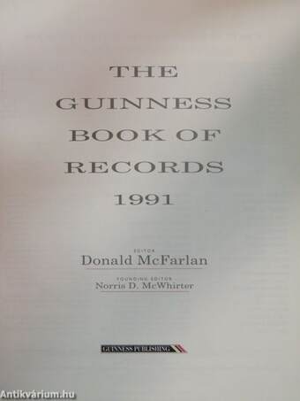 The Guinness book of Records 1991