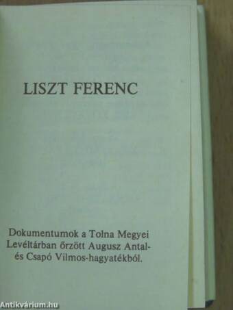 Liszt Ferenc (minikönyv)